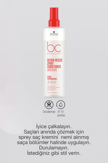 BC Clean Acil Kurtarma Sprey Saç Kremi 400ml