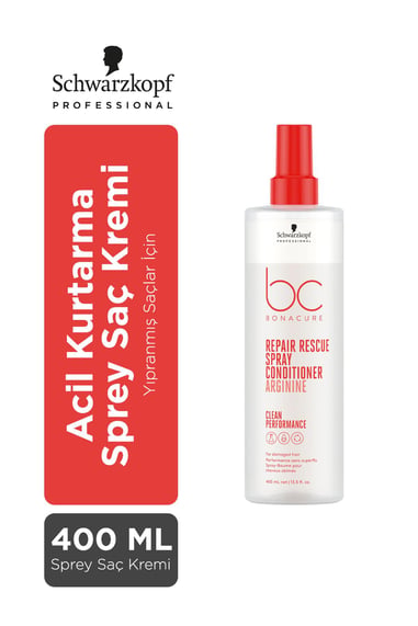 BC Clean Acil Kurtarma Sprey Saç Kremi 400ml küçük görsel 3