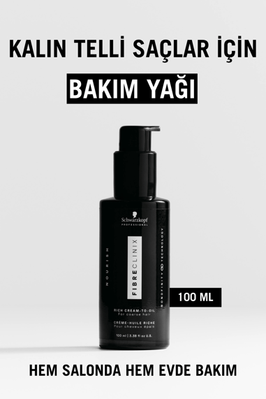 Fibre Clinix Bağ Güçlendirici Yağ - Kalın Telli Saçlar İçin 100ml