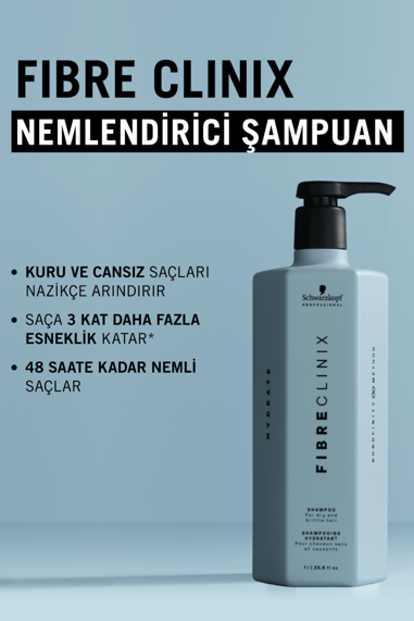 Fibre Clinix Kuru ve Kırılgan Saçlar İçin Nemlendirici Saç Bakım Kremi 1000ml küçük görsel 2