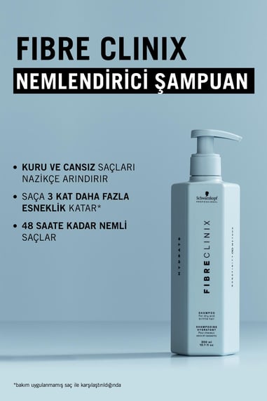 Fibre Clinix Nemlendirici Şampuan 300ml küçük görsel 2