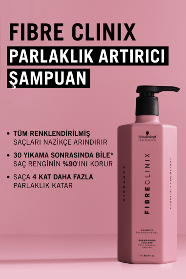 Fibre Clinix Renklendirilmiş Saçlar İçin Parlaklık Veren Saç Kremi 1000ml küçük görsel 5